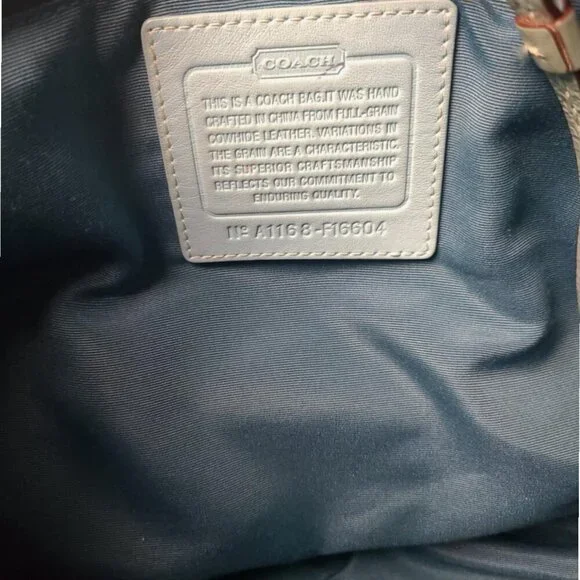 COACH Soho Satchel & Wallet in turquoise patent leather set - Picture 14 of 15